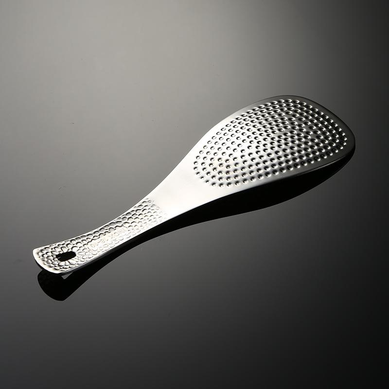 304 stainless steel hammer grain rice spoon household square rice spoon bumped anti-stick high value vegetable spoon