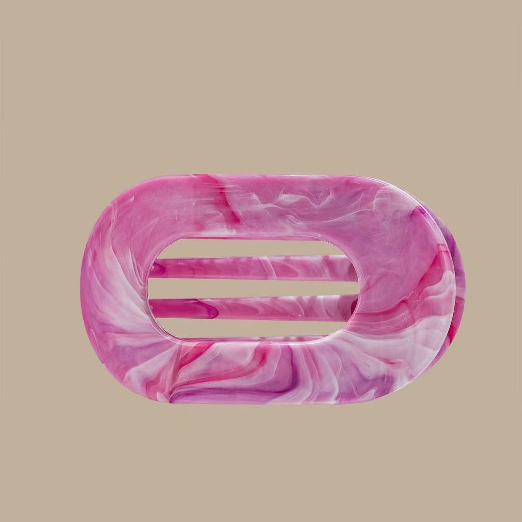 Marble Gradient Oval Claw Hair Clip - Gentle On Hair, Stylish Design, Premium Quality