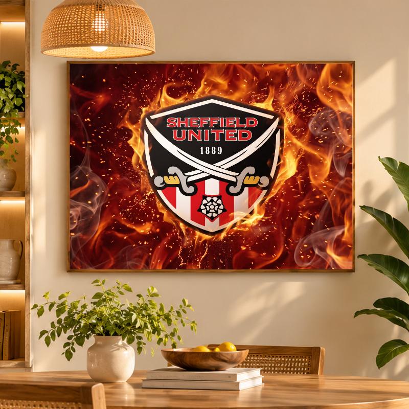 5D Diamond Painting Sheffield United Football DIY Full Drill Diamond Art Kit Home Decoration