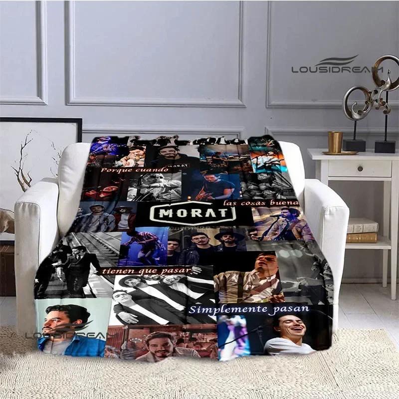 Morat Pop Band Printed Blankets Flange Warm Blanket Soft and Comfortable Blanket Picnic Blankets Bedding Birthday Gift