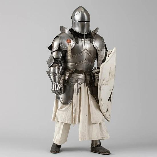 Mittelalterlicher Barbuta Körperpanzer Helm Perfekt für Halloween, Fantasy Cosplay, LARP, Renaissance-Markt Nachstellungen Geschenk