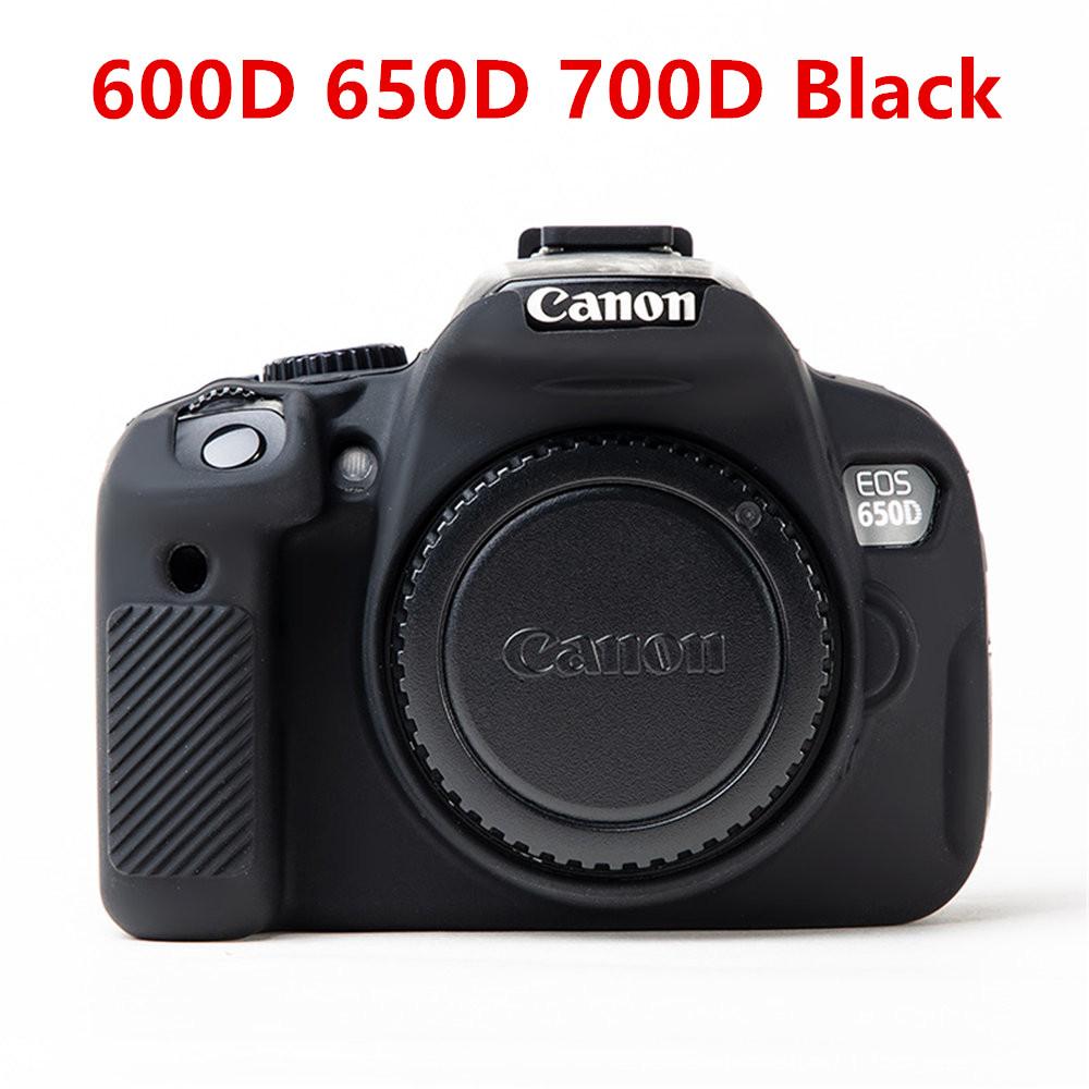 Soft Silicone Armor Camera Body Case For Canon EOS 750D 80D 800D 850D 1300D 1500D 200D 200D II Protective Skin Cover