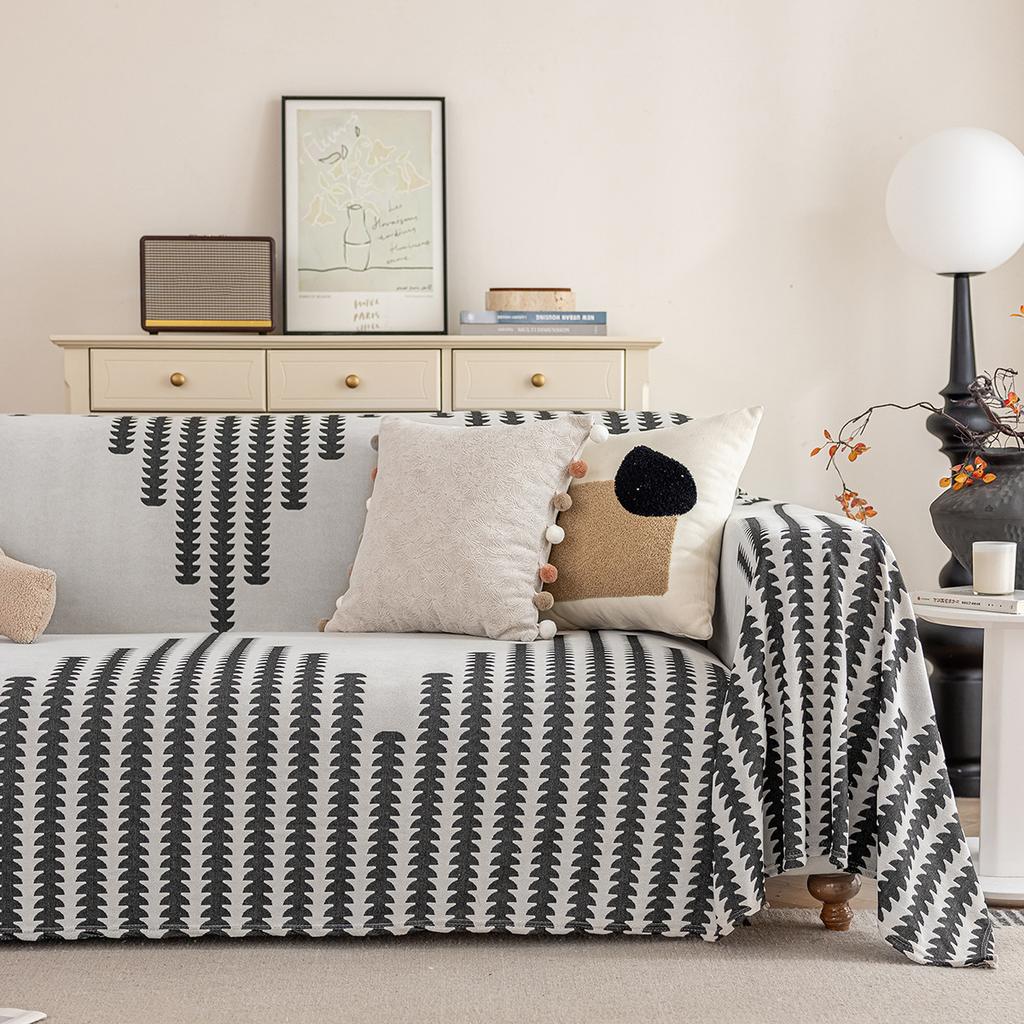 Black Time Sofa Towel Anti-cat Scratch Sofa Cover Cloth Towel Full Cover One Piece Sofa Cover