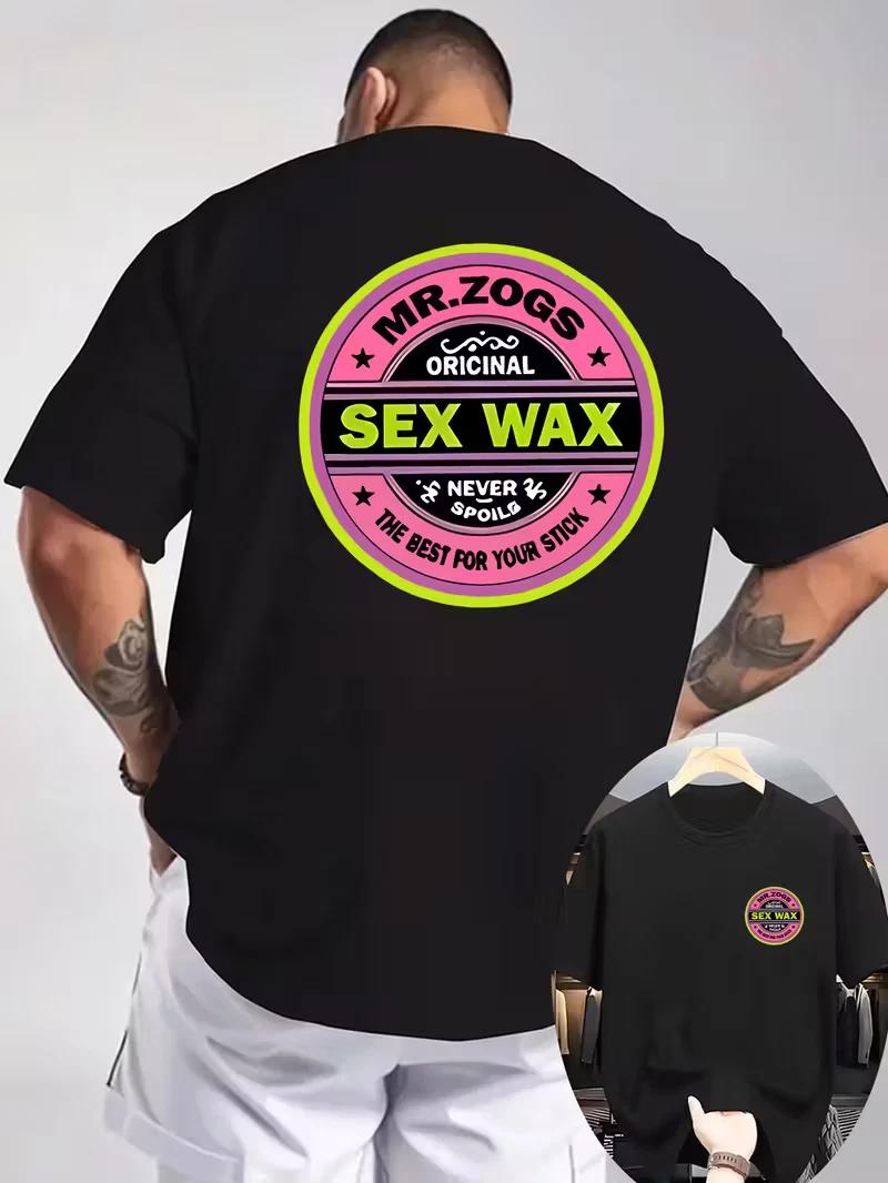 

MR. ZOGS Men s Graphic T-Shirt Sexy Wax Back Print Breathable Comfortable Tee L