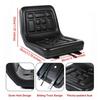 Waterproof Tractor Seat with Drainage Holes Adjustable Design Universal Replacement Seat for Riding Lawn Mower Forklift Go Kart