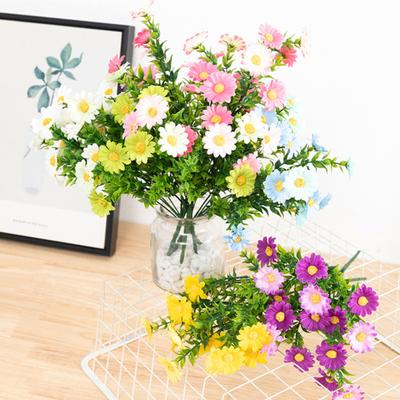 Künstliche Gänseblümchen Blumen Fake Blumen für Innen UV-beständig Realistische Kunstblumensträuße Außen Hängepflanzen Garten Hochzeit Bauernhaus Dekor
