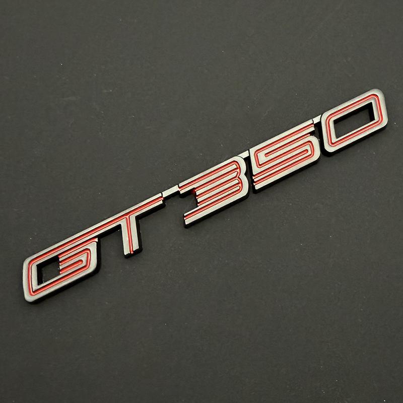AGET4 3D Metal Car Sticker GT Rear Trunk Fender Logo Badge Emblem Decals For Ford Mustang Shelby GT GT350 GT500 Parts Accessories