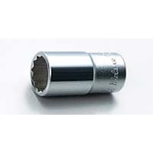 Koken 3/8" (9.5mm) Square 12-Point Semi-Deep Socket, 17mm, 3305X-17