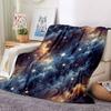 1pc Galaxy Nebula Blanket, Lightweight Flannel Throw Blanket For Sofa, Bed, Travel, Camping, Living Room, Office, Couch, Chair, And Bed