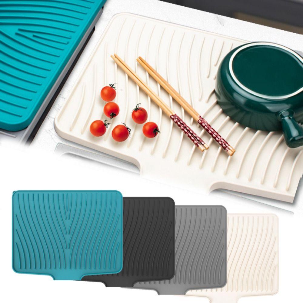 

Лоток для хранения сушильной столешницы, силиконовая дренажная подушка, многофункциональный силиконовый коврик для смесителя