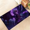 Retro Golden Bee Floral Door Mat Vintage Art Non Slip Floor Rug Decor