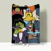 Coperta Leggera in Flanella Disegno Anatra C-Count Duckula 240g Morbida e Delicata sulla Pelle per Rinfrescarsi in Estate
