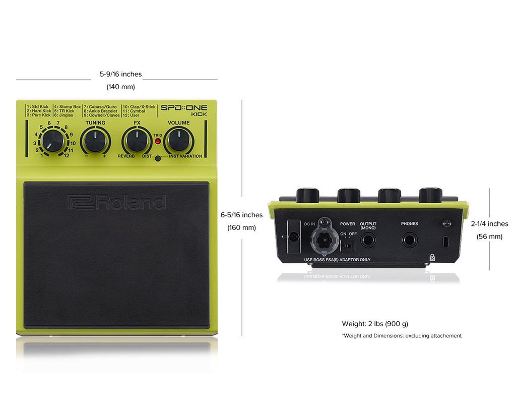 Roland SPD ONE KICK Electronic Percussion Pad SPD-1K