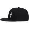 Hip Hop Cap With Cross Embroidery And Adjustable Fit For Street Style