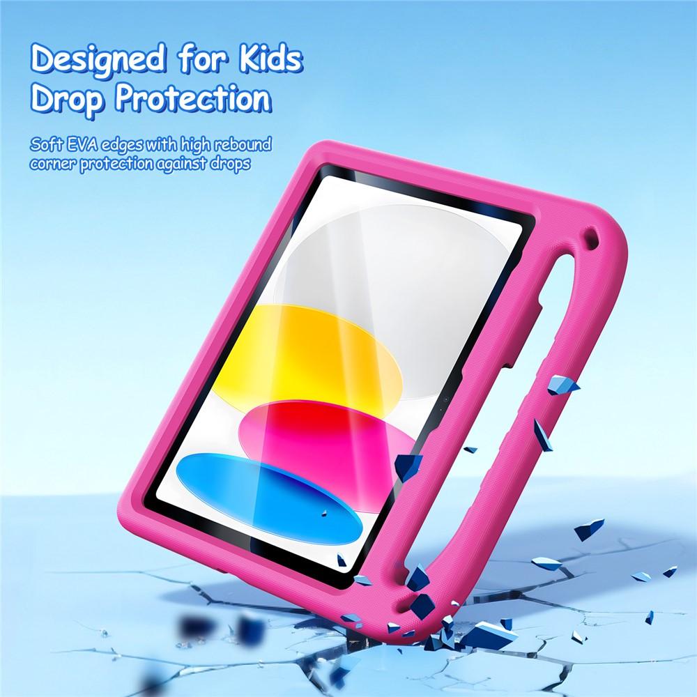 Case for iPad 10.9 (2022) - Pink, Shockproof, With Stand