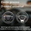 BELOMI Leather Car Steering Wheel Cover, Universal 15 Inch For Car Truck SUV, Non-Slip And Breathable, Sport Style Design Odorless Steering Wheel
