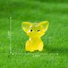 Luminous Auricle Fox Figurine Decorative AccessoriesMicro-landscape Mini Desktop Ornaments