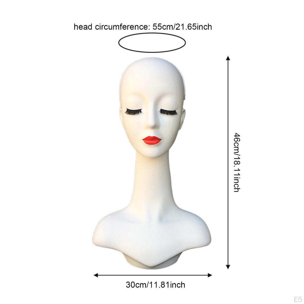 Weiblicher Schaufensterpuppenkopf Displayständer Mannequin Halter für Brillen Schmuck Schals