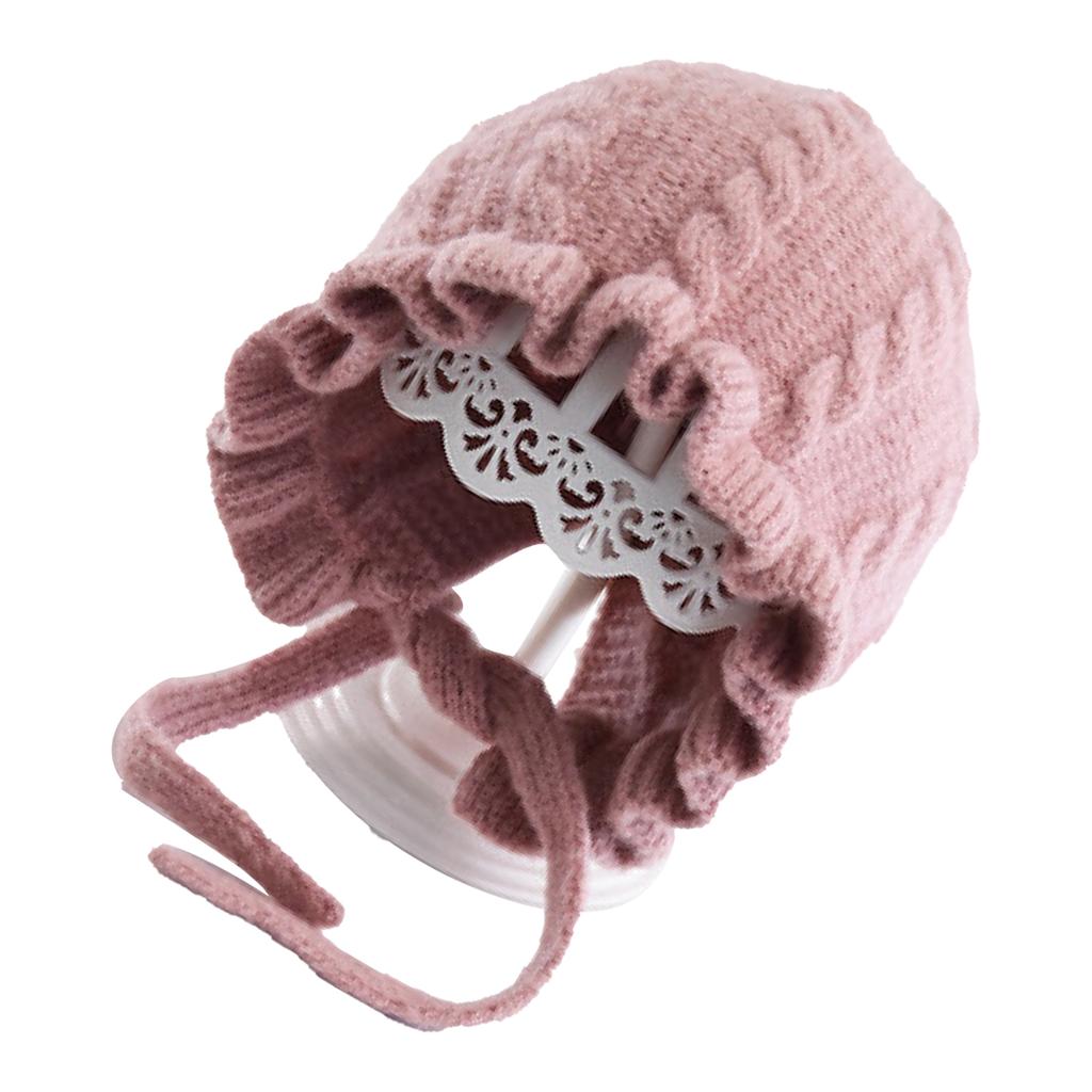 Baby Beanie Hat Knitted Soft Skin Friendly Cute Style Elastic Breathable Toddler Winter Hat for Kids 3 To 24 Months