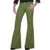 Herren-Retro-Disco-Schlaghose, lockere Stretch-Vintage-Hose, Passform, ausgestellte, bequeme Retro-Stretch-Twill-Herrenhose