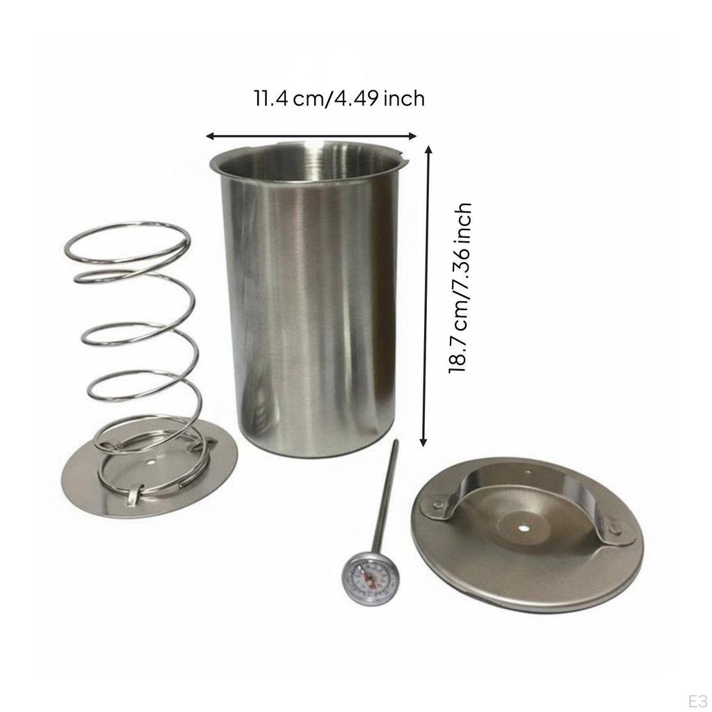 Protein Press Stainless Steel Hams Meat Former for Home Cooks Cup Lid Barrel