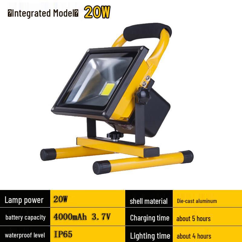 UOSU 100W LED Portable Rechargeable Outdoor Floodlight