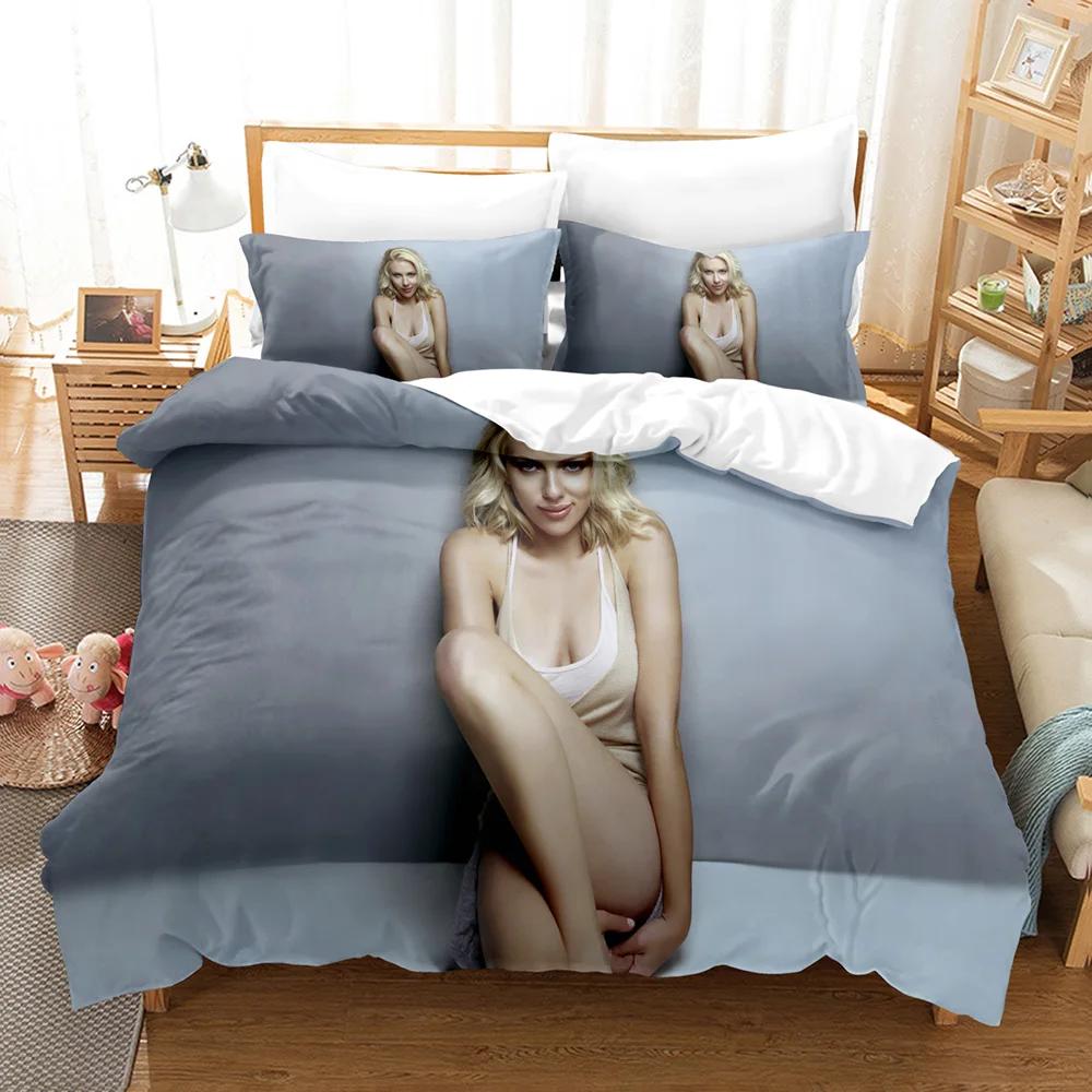 Set biancheria da letto per donna sexy 3D Set copripiumino Queen King Size Copriletto Set letto camera da letto in cotone Copripiumino Tessili per la casa
