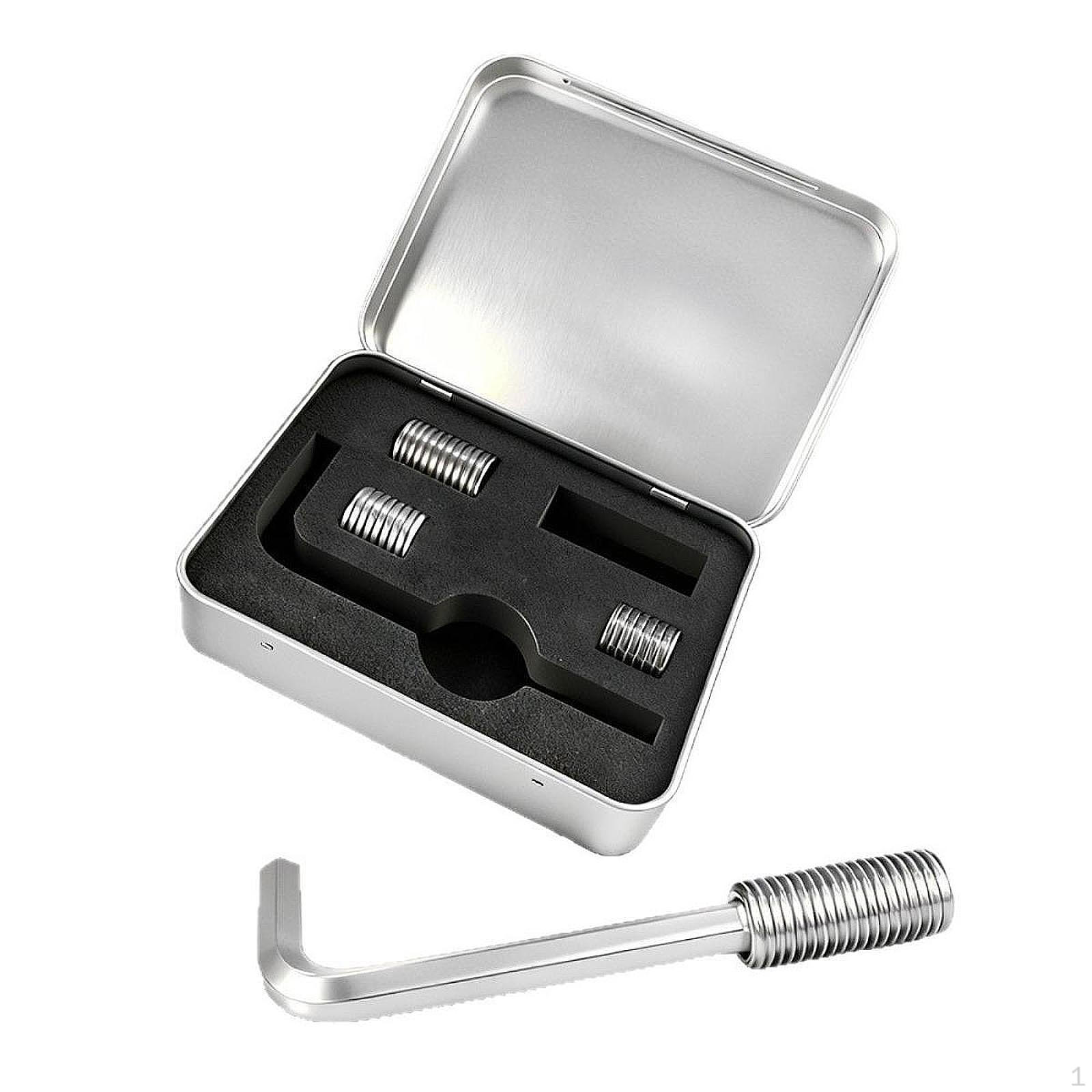 

4 Billiard Cue Weight Screws with Carrying Case And Allen Key, Made of High-quality Metals, Easy to Style A