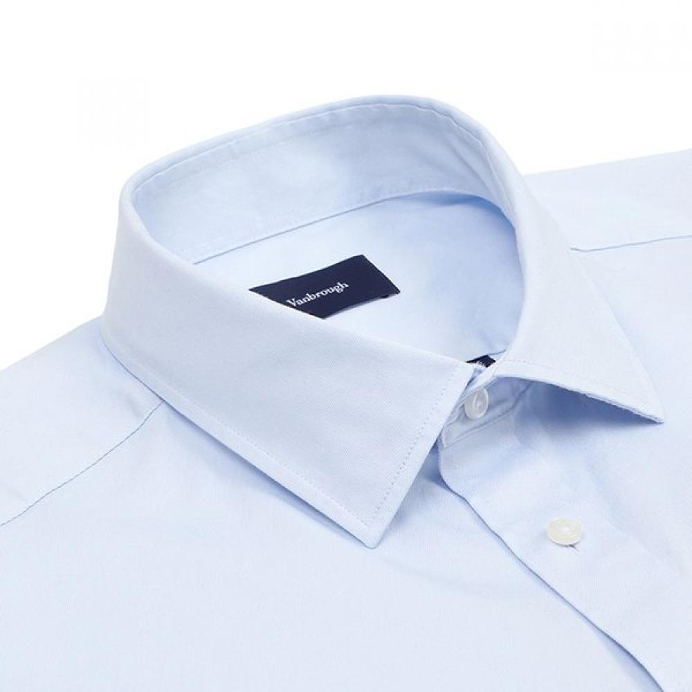 Vanbrough Twill Solid Semi Wide Classic Shirt Bzrsg1003 Bu