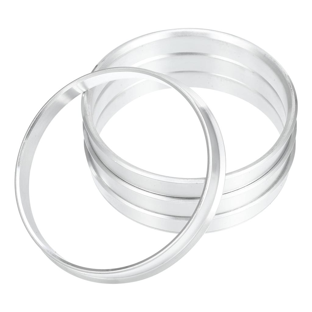 uxcell HUB CENTRIC RI NG Aluminum Hub Ring, Silver Tone, 4 Pieces, 2.8 - 2.6 inches (70.6 - 66.9 mm)