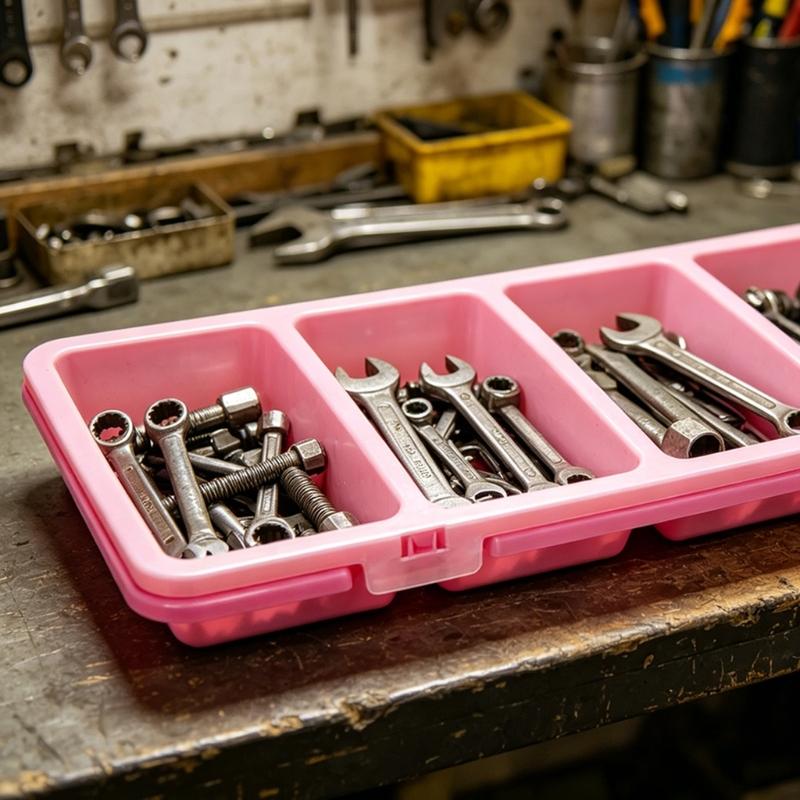 Hardware Tool Storage Box, Multi-Compartment Transparent Tool Organizer for Screws, Nuts and Small Fasteners