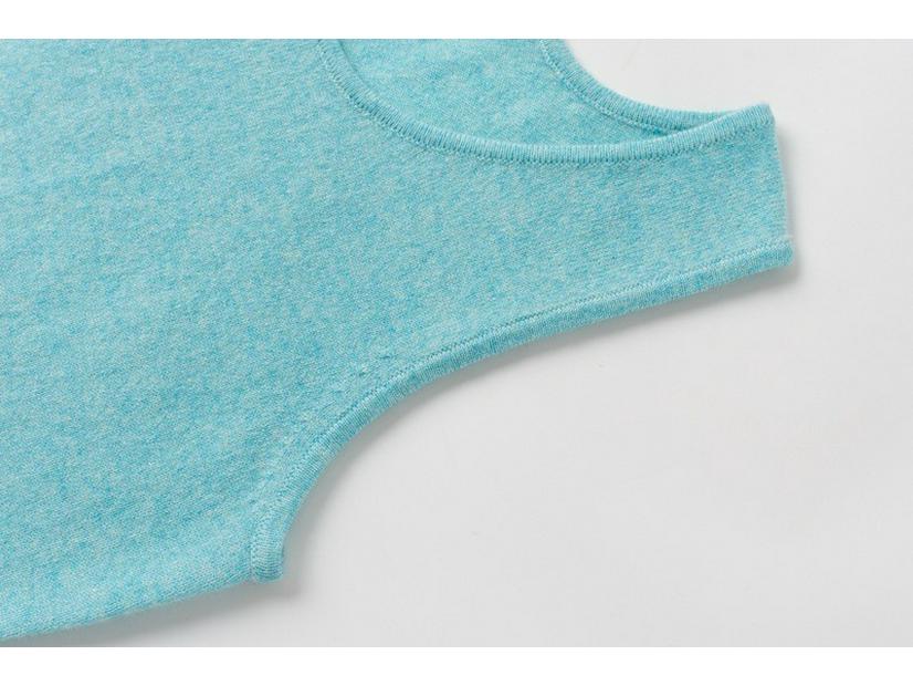 Simple Cashmere U-Neck Sleeveless Knit Camisole - Women's Autumn/Winter Warm Base Layer