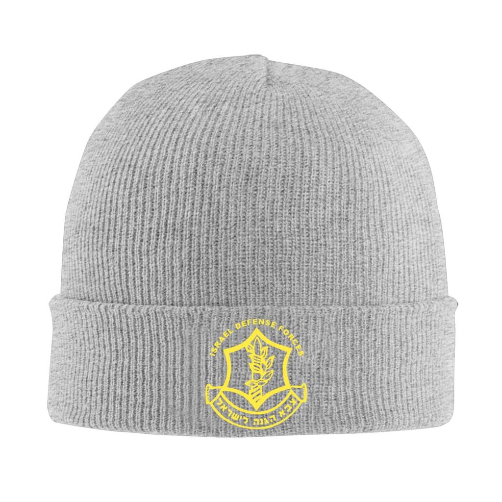 Israeli Defense Forces Print Beanie Vintage Graphic Knit Hat Retro Streetwear Soft Warm For Men Women Elastic Caps
