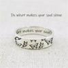 European and American INS Style Silver Carved Butterfly Ring Soul Shine Trendy Female Student Finger Ring Inspirational Ring