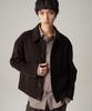 Avandress Fore Wool Collar Handmade Jacket Gray