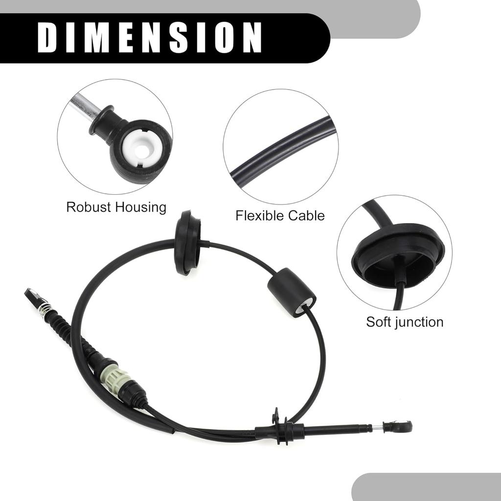 NO.5273214AF Transmission Gear Shift Cable for Chrysler 200 2011-2014 Sebring 2007-2010 for Dodge Avenger 2008-2014 Trans Shifter Cable