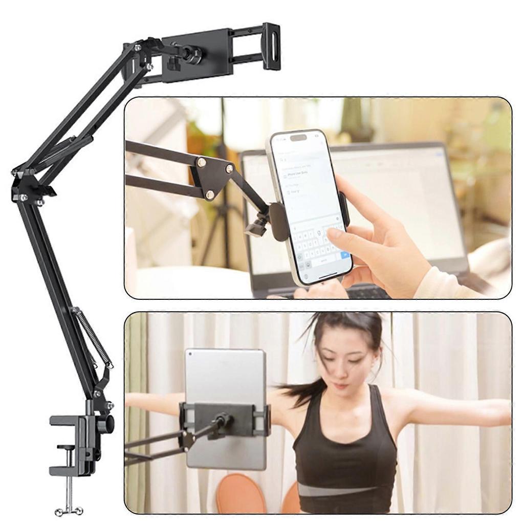 Heavy Duty Desktop Phone Mount for Reading Ergonomic Design Phone Clip for Video Recording Online Classes