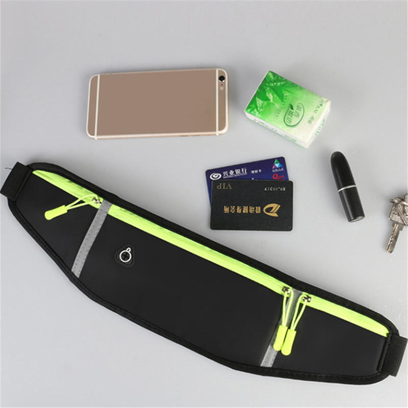 Running Waist Bag Women Men Sport Waterproof Comfortable Gym Safty Reflective Tape Cycling Phone Waist Packs Small Hanging Bag