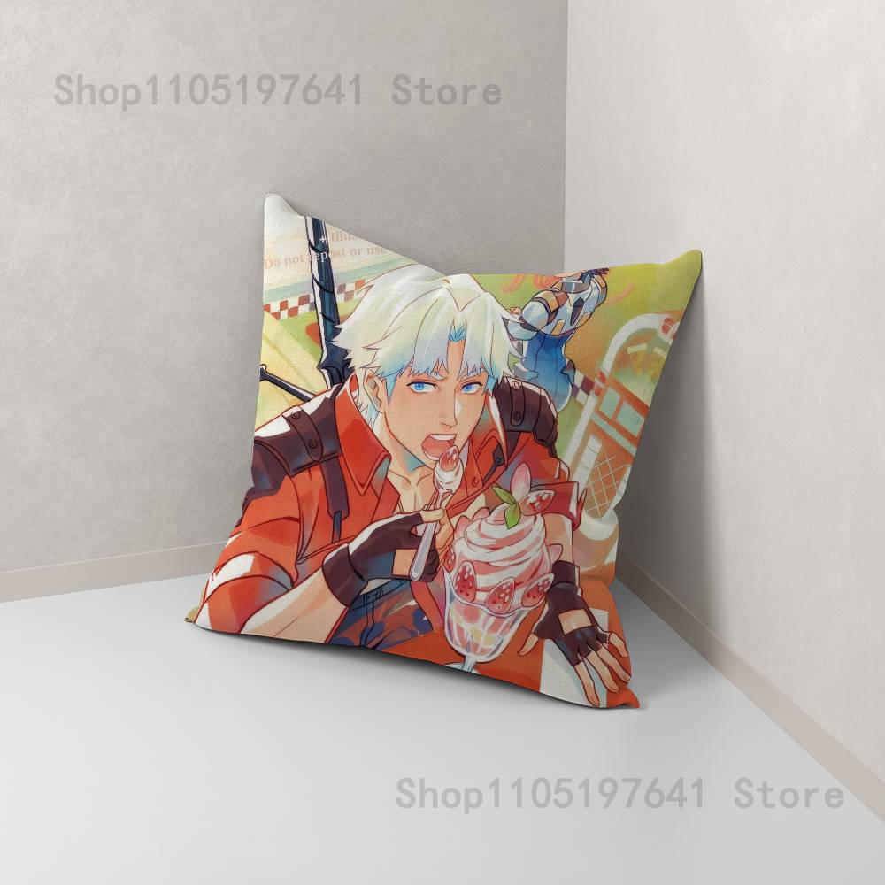 D-Devil M-May C-Cry 5 Dante DMC Наволочка Для Декора Дивана Автомобиля Офиса Комнаты Печатная Наволочка Декорации и Защита 12x12Inch