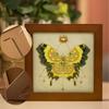 Butterfly French Embroidery Handmade Diy Material Bag Photo Frame Painting European Three-dimensional Home Decoration Gifts