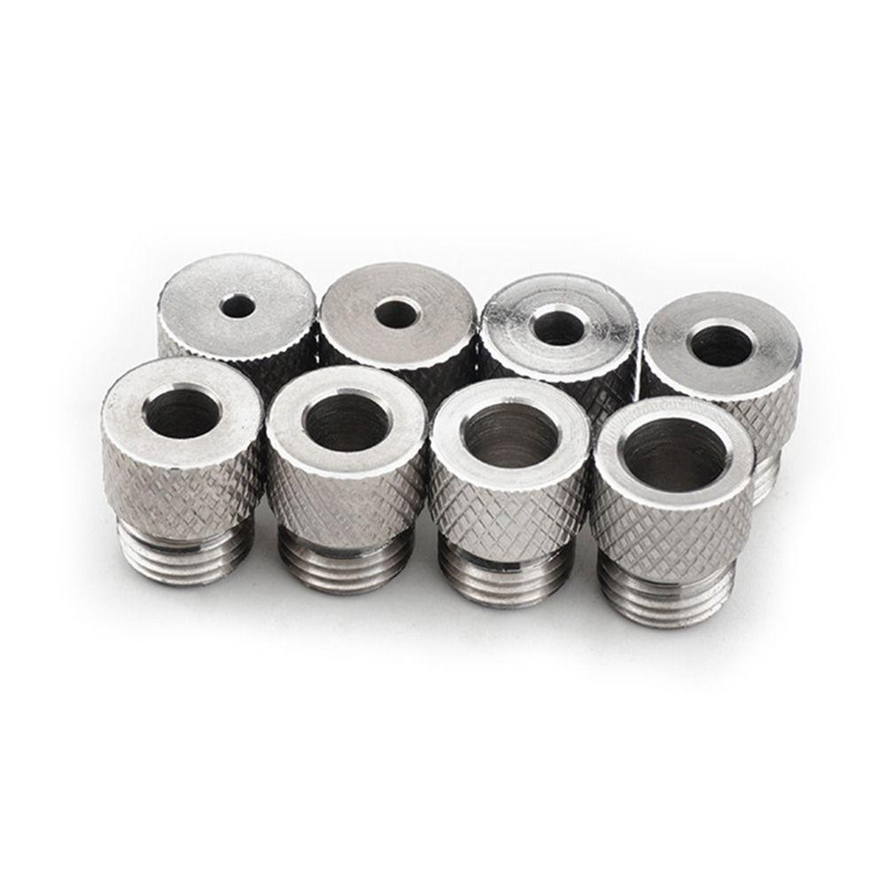 8Stk/Set Für Holzbearbeitung Buchse Dübelbohrlehre Edelstahl Holzbohrführung Locator