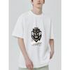 Crewneck T Shirt Black Tiger With Crown And You Cant Handle The Truth Graphic Print For Casual Wear