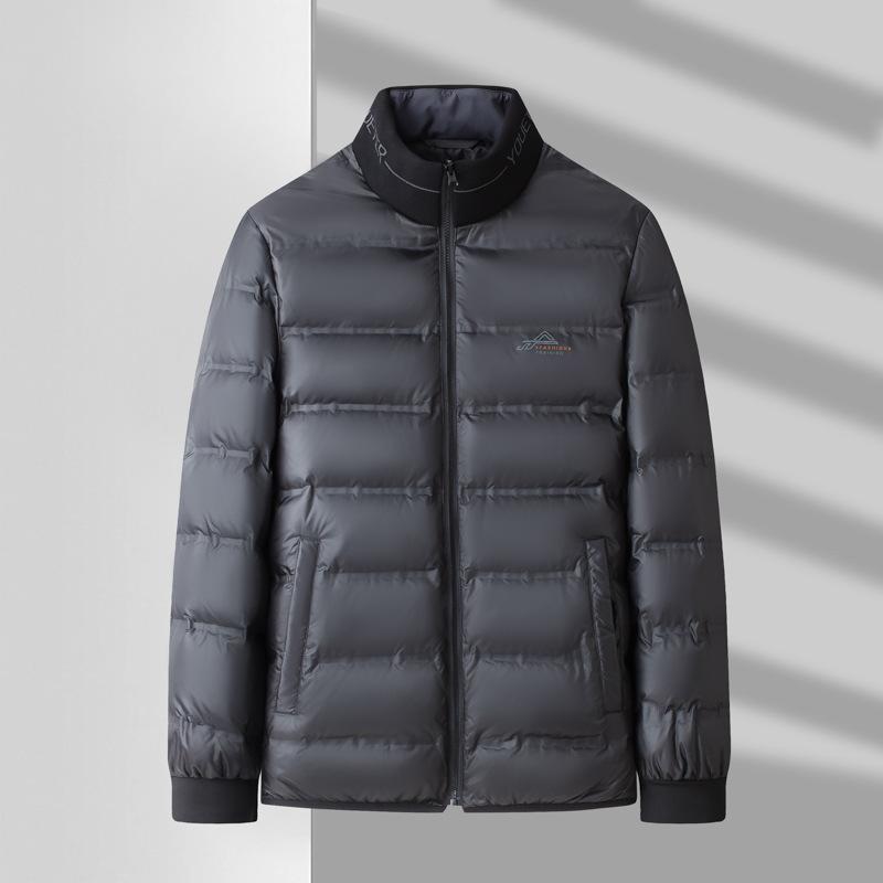 Hvit gåsedun dunjakke Herre Ny Vinter Business Casual Avtakbart Fôr Fortykket Dunjakke for Tre Bruksmåter