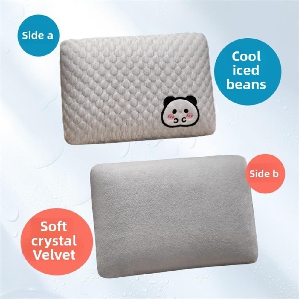 Slow Rebound Ice Silk Pillow Soft Material Students Pillow Summer Sleeping Mat  Bed Use