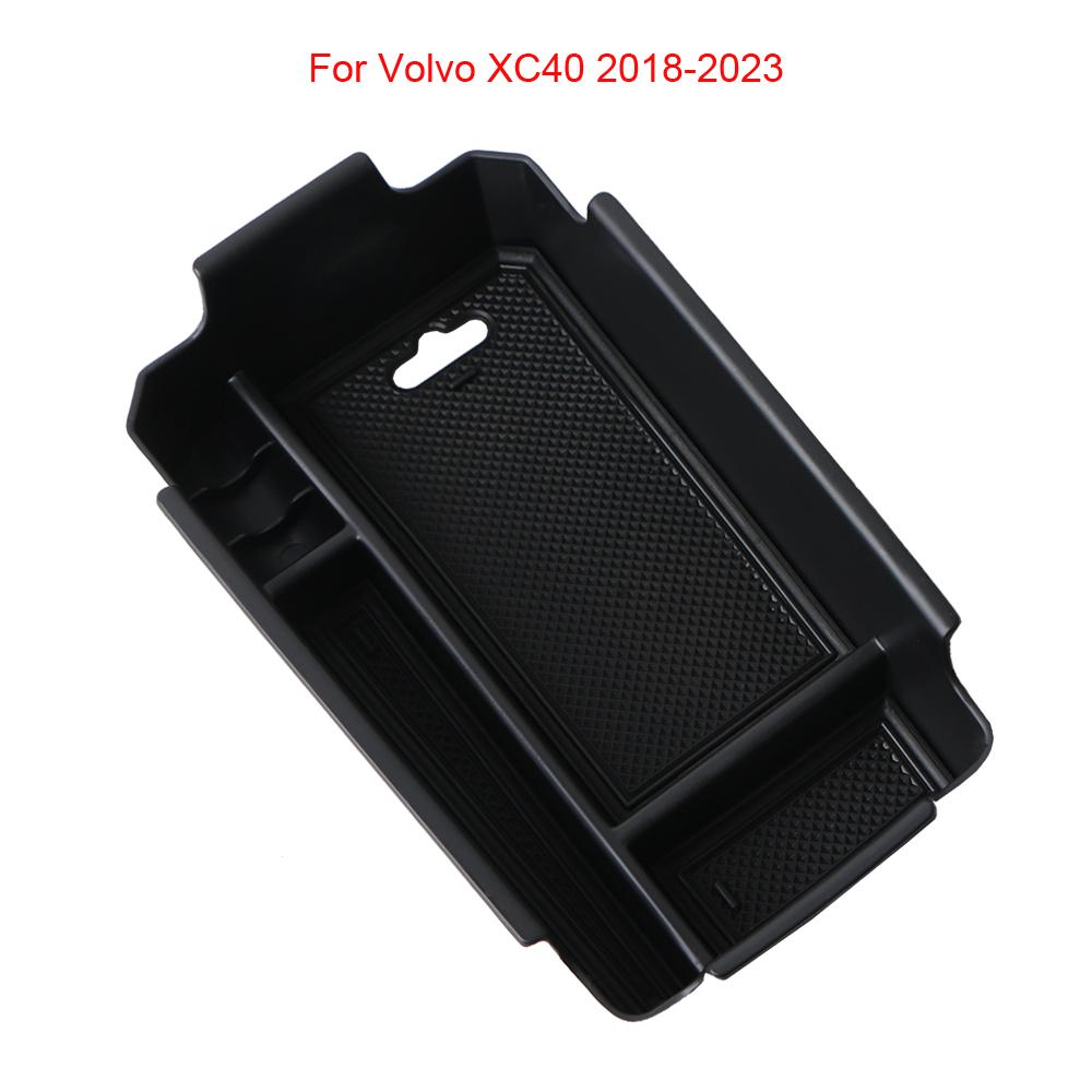 Car Central Armrest Storage Box Holder For Volvo XC40 2018-2023 Center Console Organizer Tidying