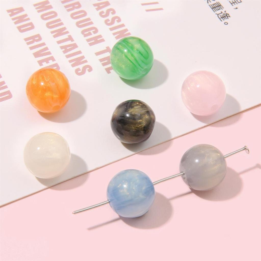 10-50Pcs Handmade Resin Beads Gold Foild Cat's Eye Beads for Necklace Bracelet Earring Jewelry Making Beads