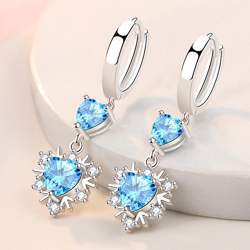 

Серьги-капли Lindon из медного сплава с цирконием, серьги-капли для женщин, подарки на свадьбу синий