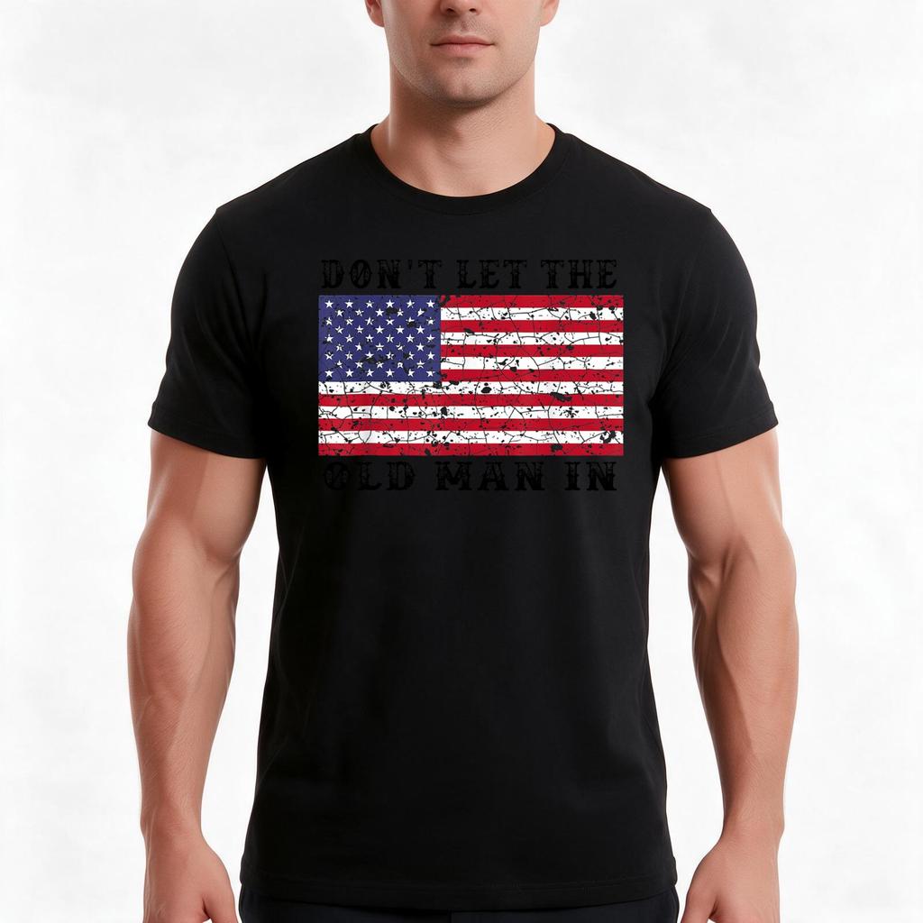 Retro Old Unisex In Vintage American Flag Memory Singer Tshirt Summer Casual Cotton Tee Oversized Streetwear Tops 100 Cotton
