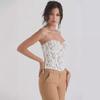 Thirteen Lines 2024 Spring/Summer Black & White Lace Tube Suspender Top
