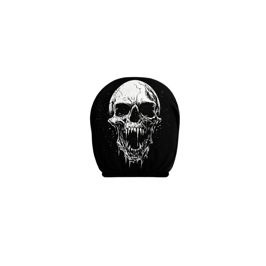 Car Headrest Cover Protector with Double-Sided Halloween Print